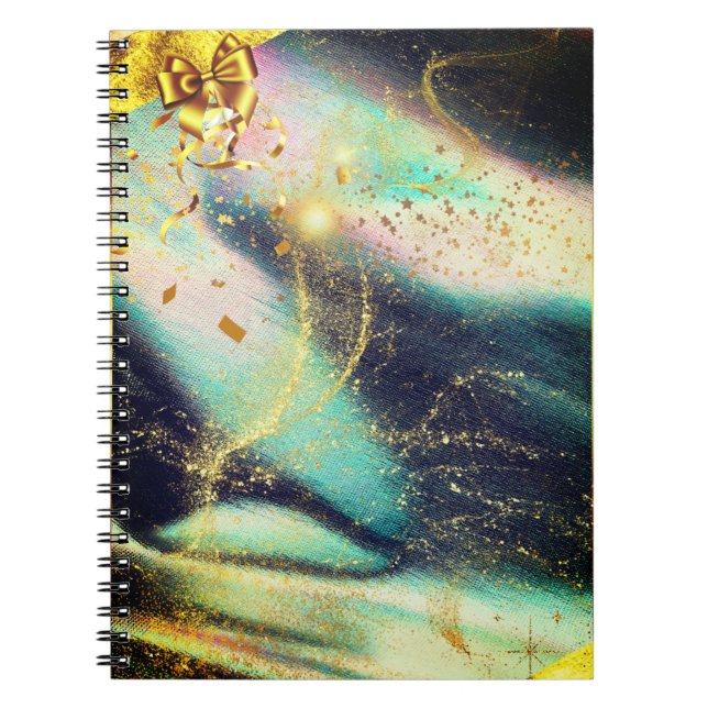 Carnet de spirale de boule d'or (Devant)