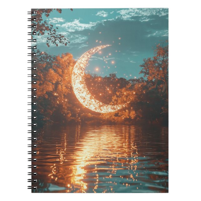 Carnet de spirale magique du croissant lunaire (Devant)