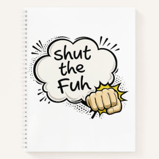 Carnet de style BD amusant "Ta gueule"