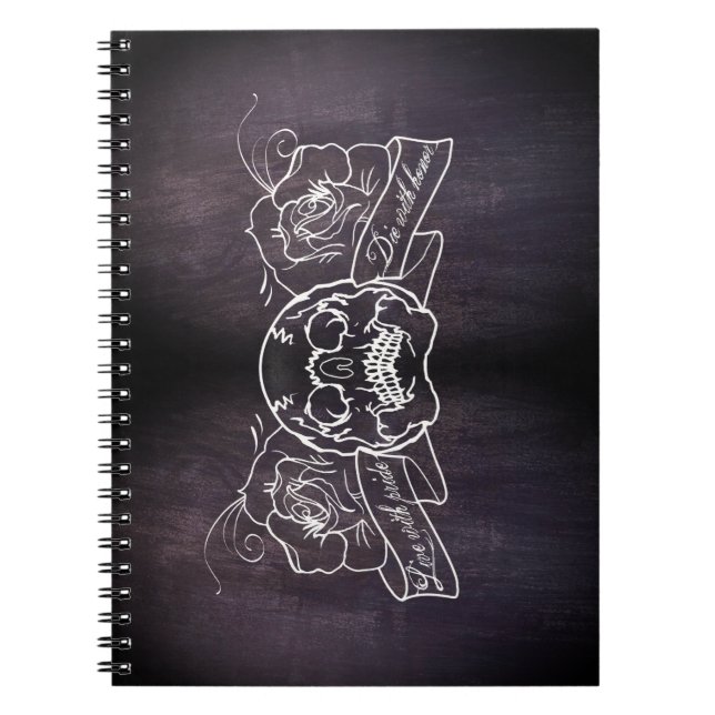 Carnet de style tatouage Goth Punk Rose (Devant)