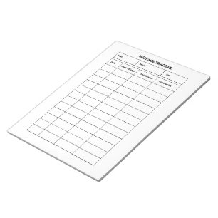 Carnet de suivi de kilométrage minimaliste