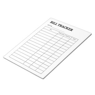 Carnet de suivi de paiement de facture simple