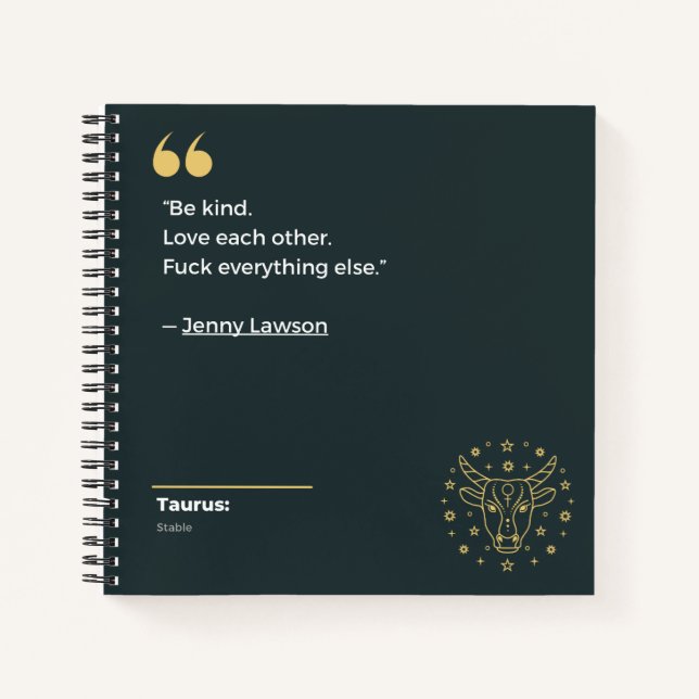 Carnet de Taurus (Devant)