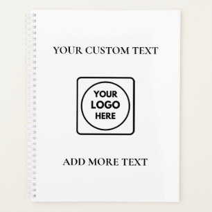 Carnet de texte de logo simple pour la marque comm