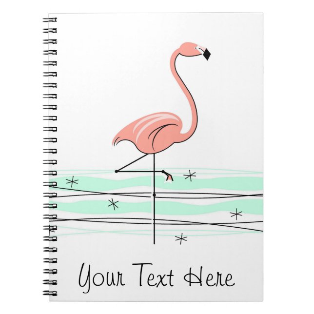 carnet de texte Flamant rose (Devant)