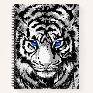 Carnet de tigre blanc - Oeuvre de tigre - Faune
