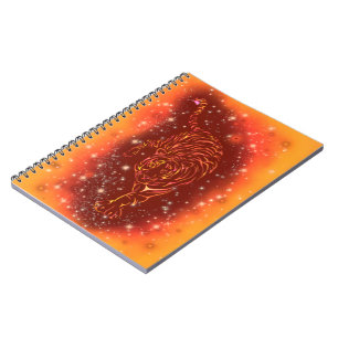 Carnet De Tigre En Course À Galaxy Starry Night