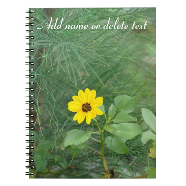 Carnet de tournesol de plage jaune (Devant)