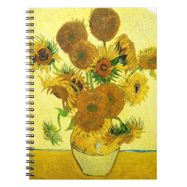 Carnet de tournesols de Van Gogh (Devant)