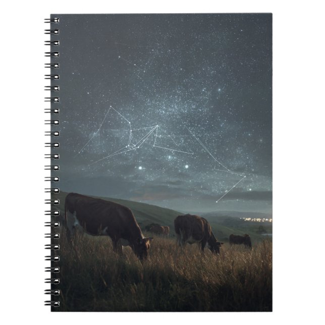 Carnet de vache cosmique Starry Field (Devant)