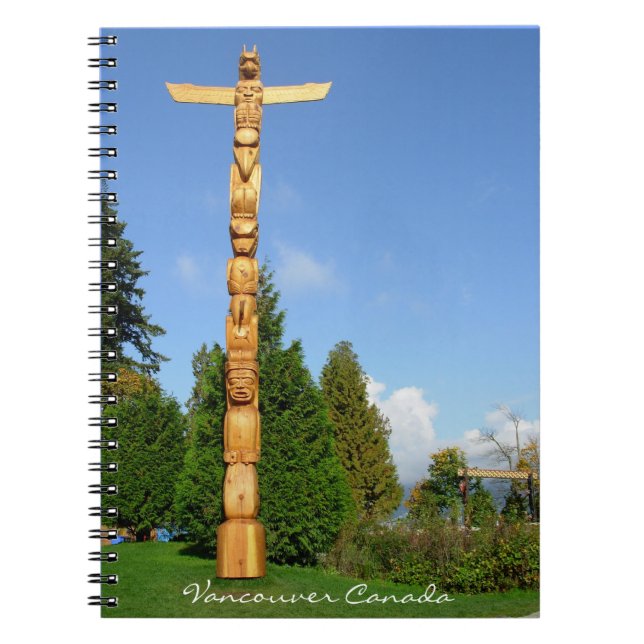Carnet de Vancouver Totem Pole Souvenir Journal (Devant)