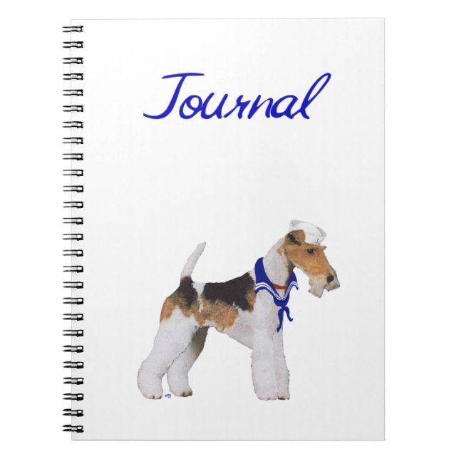 Carnet de voile Wire Fox Terrier (Devant)