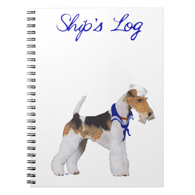 Carnet de voile Wire Fox Terrier (Devant)