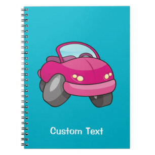Carnet de voiture Cartoon rose