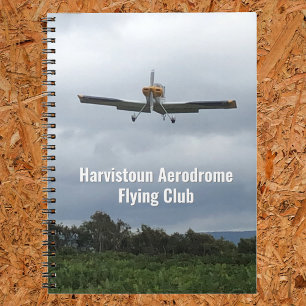 Carnet de vol Club de vol avec avion léger.