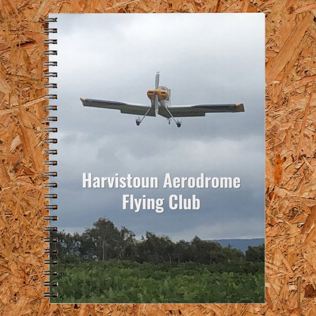 Carnet de vol Club de vol avec avion léger. (Créateur téléchargé)
