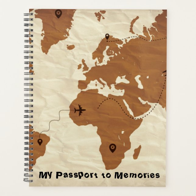 Carnet de voyage avec citations motivantes (Devant)
