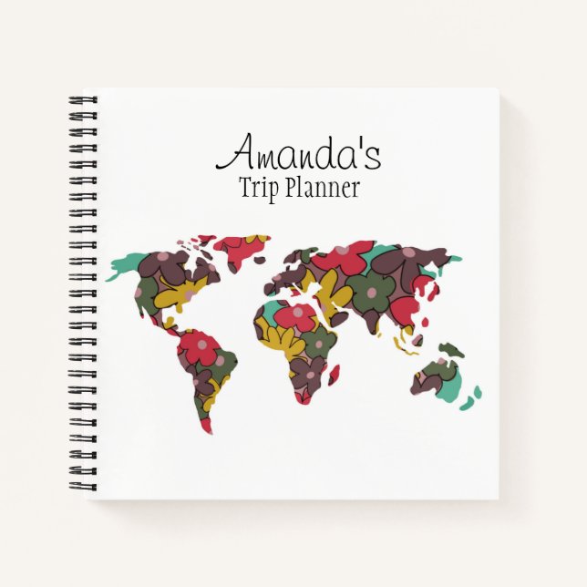 Carnet de voyage du planificateur de voyage person (Devant)