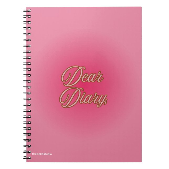 Carnet "Dear Diary" Spiral Notebook (Devant)