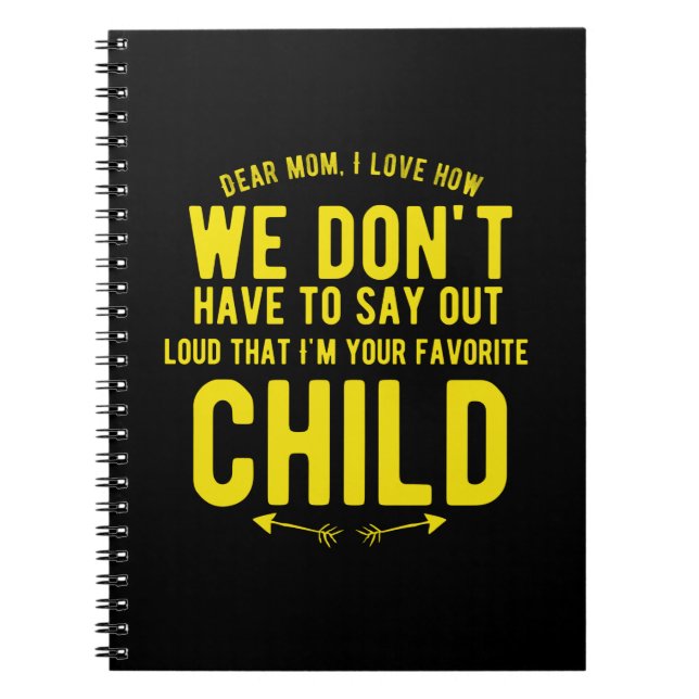 Carnet Dear mom Funny mothers day gift for mother her mom (Devant)