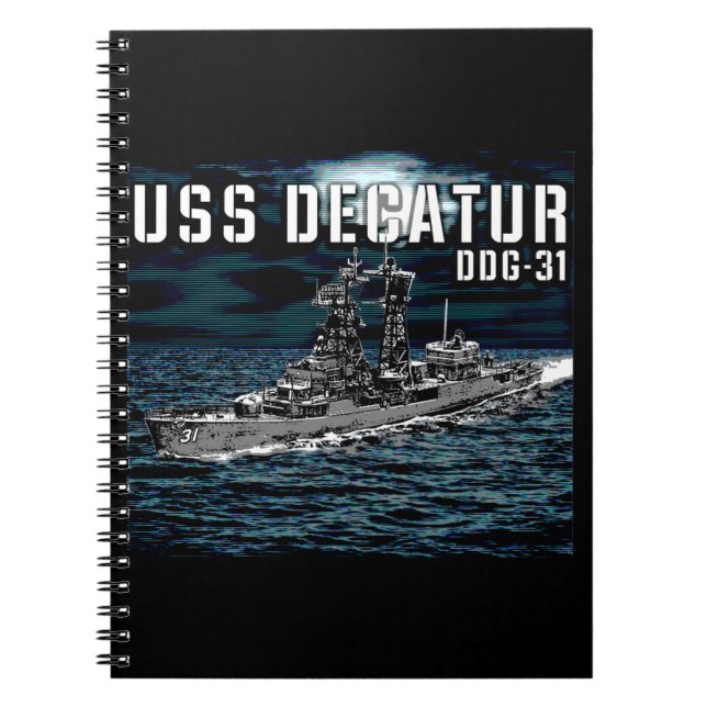 Carnet Décatur, destroyer de missiles guidés (Devant)