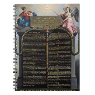 Carnet Déclaration des droites de l'homme et du citoyen
