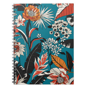 Carnet Déco florale artistique : Motif Vintage sans coutu