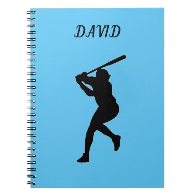 Carnet D'ÉCOLE DE BASEBALL AVEC NOM PERSONNALISÉ. (Devant)