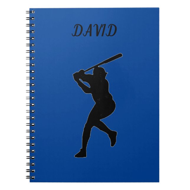 Carnet D'ÉCOLE DE BASEBALL AVEC NOM PERSONNALISÉ. (Devant)