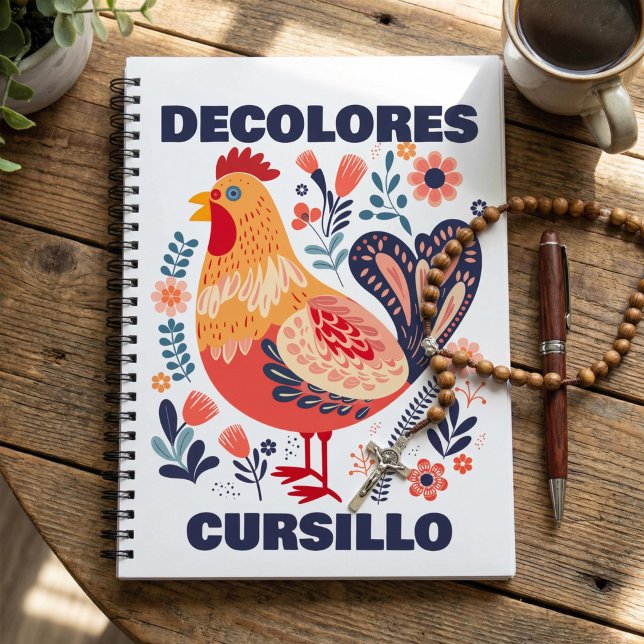Carnet DeColores Cursillo Art Populaire Coq Chrétien (Créateur téléchargé)