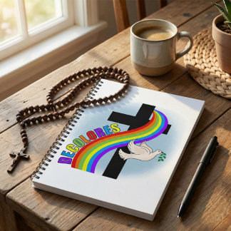 Carnet DeColores Cursillo Rainbow With Cross & Peace Dove