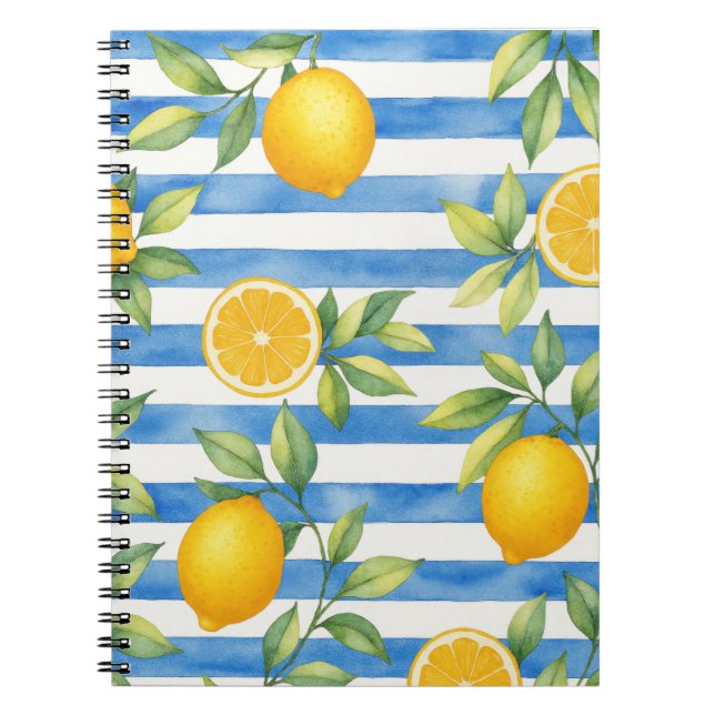 Carnet Décor de cuisine méditerranéen aux agrumes d'été (Devant)