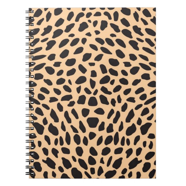 Carnet Décor de guépard de peau (Devant)