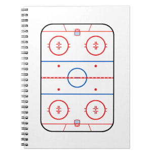 Carnet Décor de match de hockey de diagramme de patinoir
