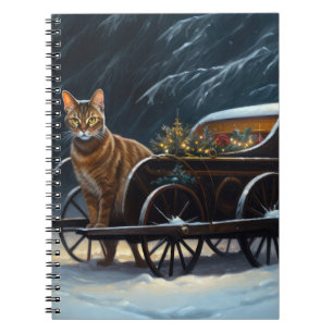 Carnet Décor de Noël Abyssinian Snowy Sleigh Ride