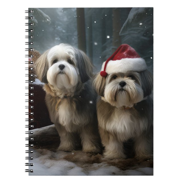 Carnet Décor de Noël Malti tzu Snowy Sleigh (Devant)