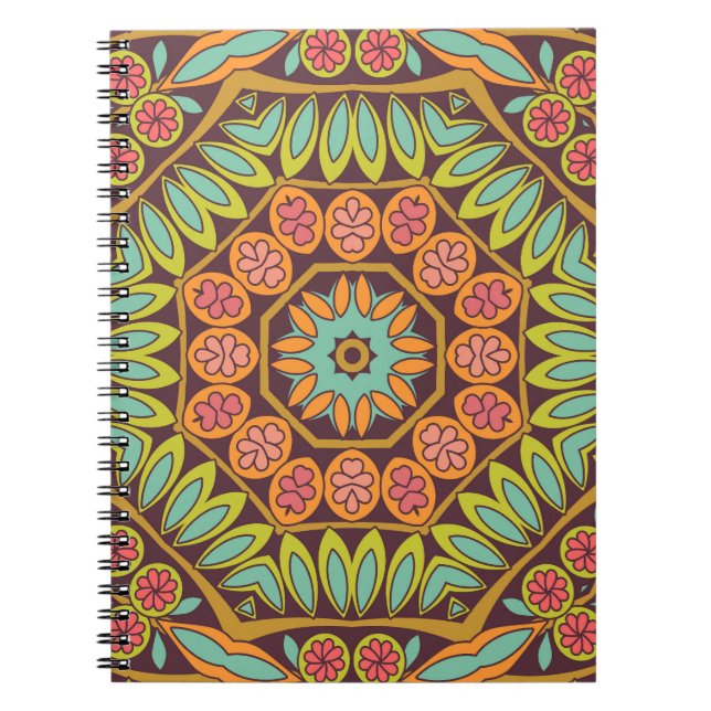 Carnet Décor floral abstrait et lumineux. (Devant)