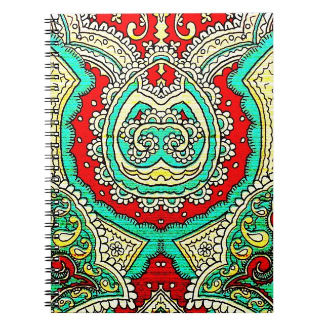 Carnet Décor néon arabesque : style années 80. (Devant)