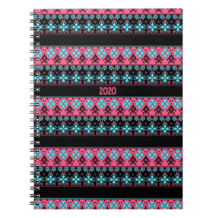 Carnet Décor ornemental intime folk 2020 New Yea
