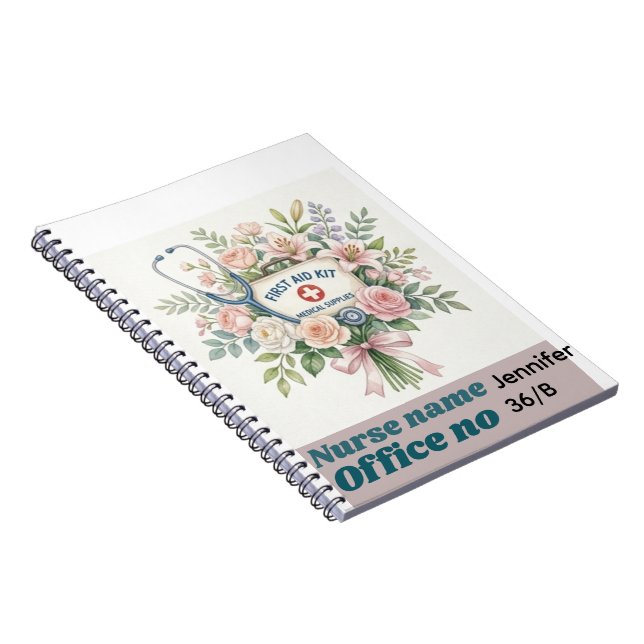 Carnet Décoration murale médicale rustique – Steth botani (Côté Droit)