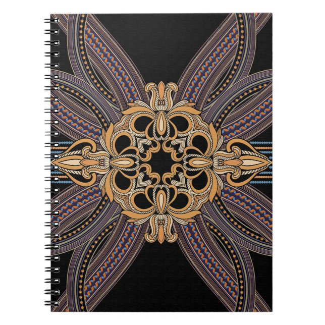 Carnet Décoré de motifs élégants et luxueux. Roc (Devant)