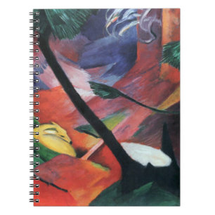 Carnet Deer in the Forest II par Franz Marc; Reh im Walde