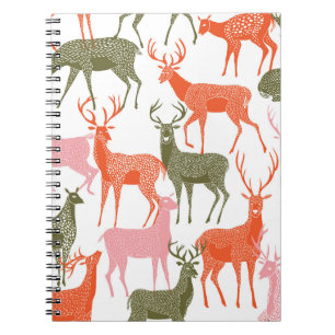 Carnet Deer Motif : Motif décoratif sans couture