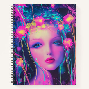 Carnet Déesse Alien Néon