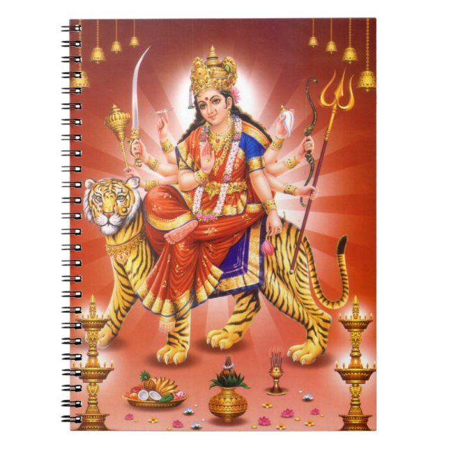 Carnet Déesse indoue Durga (Devant)