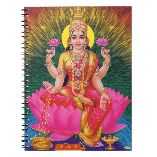 Carnet Déesse indoue Saraswati (Devant)