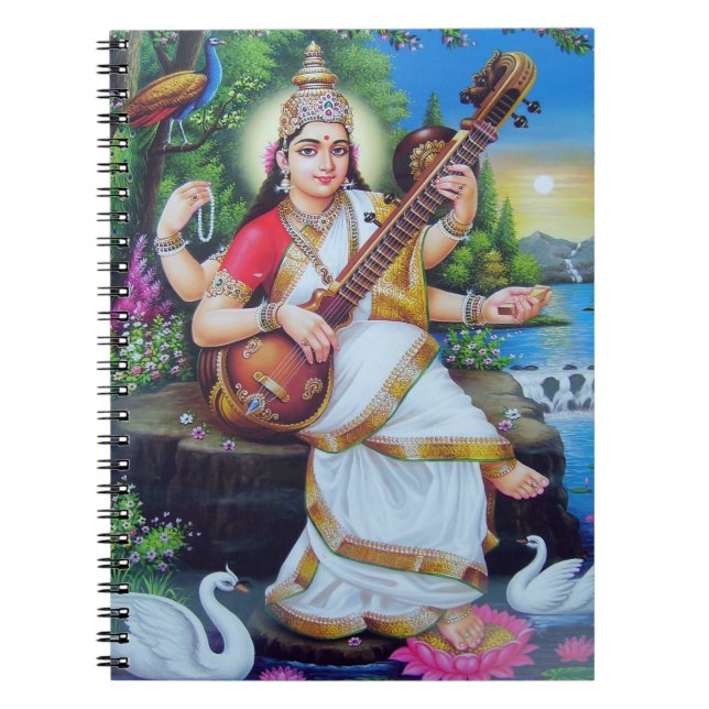 Carnet Déesse indoue Saraswati (Devant)