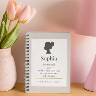 Carnet Defined by Name Spiral Notebook