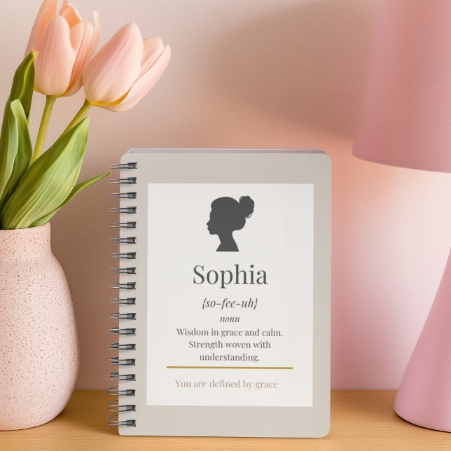 Carnet Defined by Name Spiral Notebook (A meaningful space for notes shaped by identity, intention, and your inner voice.)