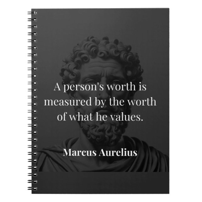 Carnet Définir une valeur : Marcus Aurelius sur les valeu (Devant)